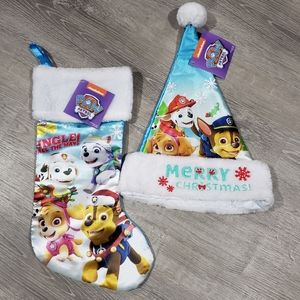 Paw Patrol Christmas Stocking & Hat